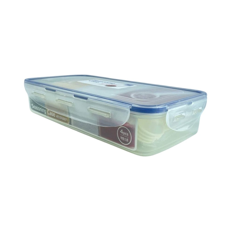 Lock & Lock, Seasoning Case with 4 Measuring Spoon, Transparent - 1.6 L