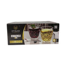 City Glass Crackle glasses packaging with two glasses on a white background