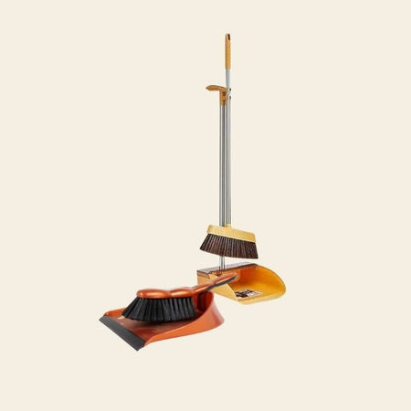 Durable Cleaning Supplies Set Featuring Broom And Dustpan For Efficient Home And Office Floor Cleaning | Cupindy