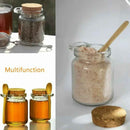 Reusable glass jar perfect for bath salts, dried herbs, or food condiments