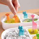 Set of 10 animal-shaped food picks for kids’ meals, fruit snacks, and lunchboxes – cupindy