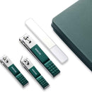 Manicure Nail Clipper Set With File – 3 Stainless Steel Clippers In Storage Case