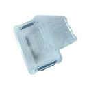 Transparent Plastic Storage Box 1.75L With Grey Lock Handles For Food Organization | Cupindy