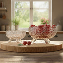 City Glass Bohemia 7-Pcs Footed Bowl Set - Crystal-Look Fruit & Dessert Bowls