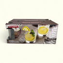 Danny Home Sonbahar Glass Set Packaging – 6-Piece 265ml Tumbler Box With Lemon Drink Visual