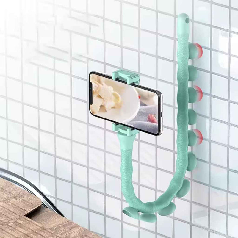 Foldable phone mount ideal for travel and home use