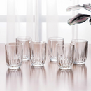 Pasabahce Echo glassware set of 6 tumblers, 260ml with transparent elegant design ideal for water and juice