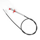 أداة تنظيف البالوعات المرنة 160 سم من الستانلس ستيل بمقبض نابضي