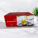 Blinkmax 151ml Glass Mug Set Of 6 - Durable And Compact Design For Hot And Cold Beverages