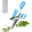 Multi-Blade Herb Scissors For Quick Chopping And Garnishing – Durable And Sharp