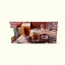 Danny Home Casablanca glassware set of 6 tumblers, 285ml each, transparent design for drinks and beverages