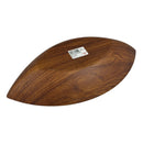 Evelin Large Plastic Bowl With Wooden Finish - 36 cm - Made In Turkey