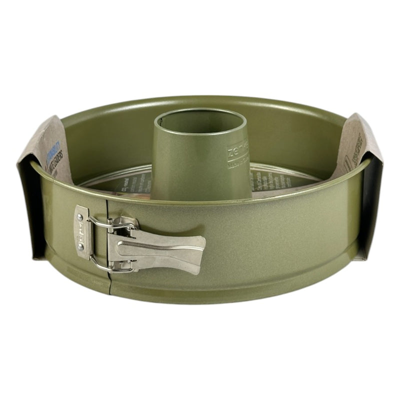 Zenker Green Vision 26cm Non-Stick Springform Pan With Flat And Tube Base - Eco-Friendly Bakeware