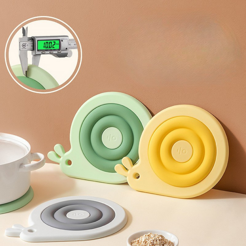 1 Piece - Snail-Shaped Silicone Pot Holder And Coaster - Heat-Resistant, Non-Slip, And Stylish Design