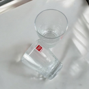Two Danny Home Shining Crystal 340ml Glass Tumblers With Textured Design On White Surface