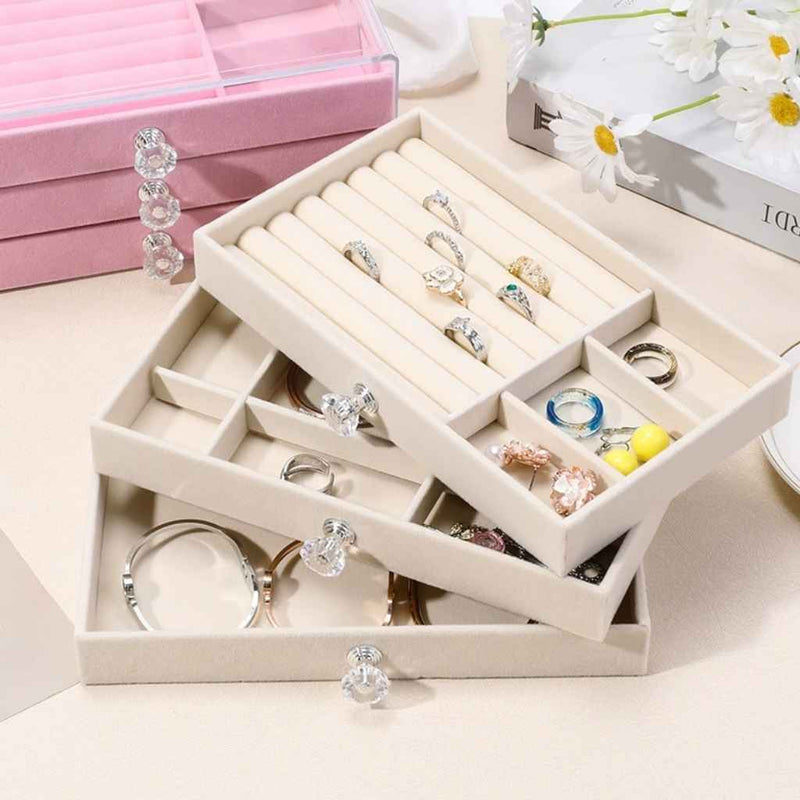 Elegant storage box for earrings, rings, and small jewelry