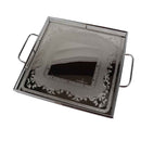 Elegant stainless steel serving tray with handles, 40 cm, Italian made – cupindy