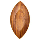 وعاء بلاستيكي كبير للزينة من إيفلين بتصميم خشبي - 41 سم - صنع في تركيا