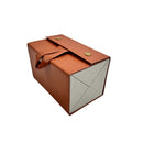 Foldable Multi-Slot Leather Storage Box – Compact Organizer for Accessories & Essentials