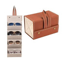 Foldable Multi-Slot Leather Storage Box – Compact Organizer for Accessories & Essentials