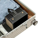 Foldable Multi-Slot Leather Storage Box – Compact Organizer for Accessories & Essentials