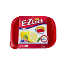 Leakproof red lid containers with inner divider | Cupindy