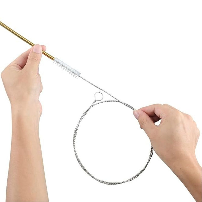 Long flexible cleaning brush for straws, coffee machines, aquarium tubes, and drains | Cupindy