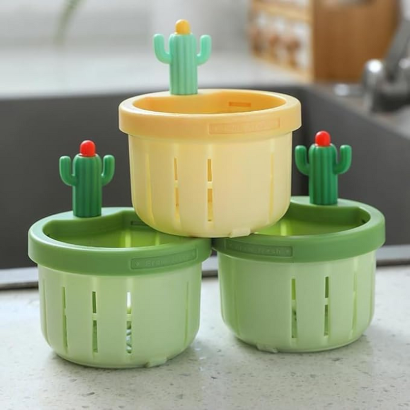 Compact Sink Strainer Basket With Cactus Handle And Lid, Ideal For Food Waste And Vegetable Residue Disposal, Easy To Clean And Use