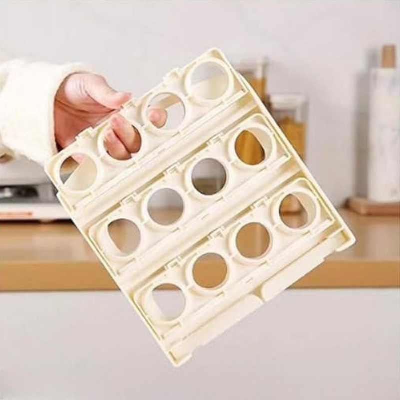 Fridge Egg Holder With 3-Level Rack – Vertical Rolling Egg Organizer For 24 Eggs, Space-Saving Storage For Refrigerator Or Kitchen Shelf | Cupindy