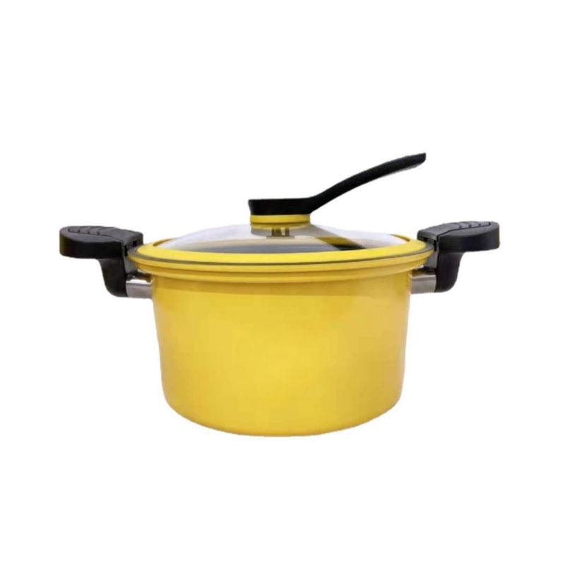 G.Duck kitchen pot with non-slip handles and pressure-free seal