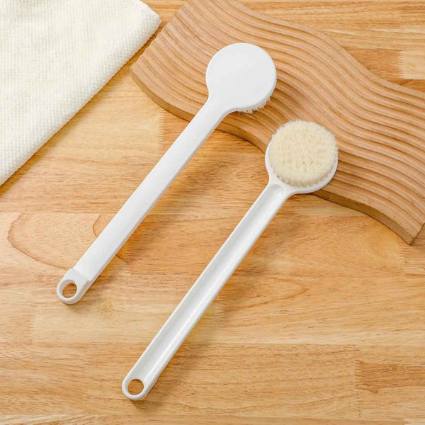 Soft long-handle bath brush for back and body cleaning during shower – cupindy