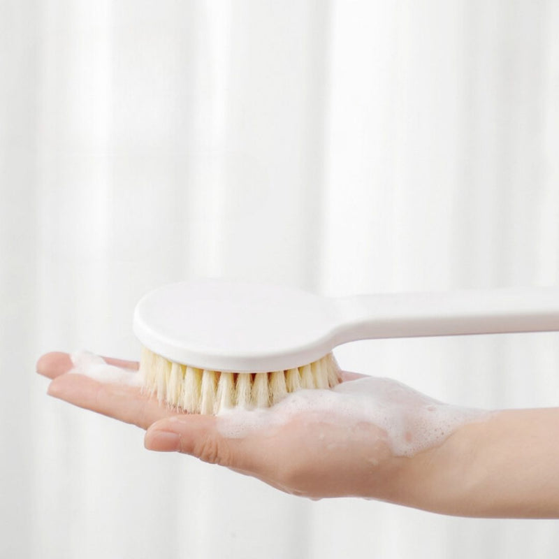 Gentle bristle body brush for exfoliating and washing hard-to-reach areas – cupindy