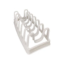 White plastic rack on a white background