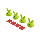 Adhesive wire organizer for cable clutter control