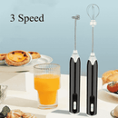 MEOKO USB Rechargeable Milk Frother - Handheld Adjustable Speed Coffee Whisk
