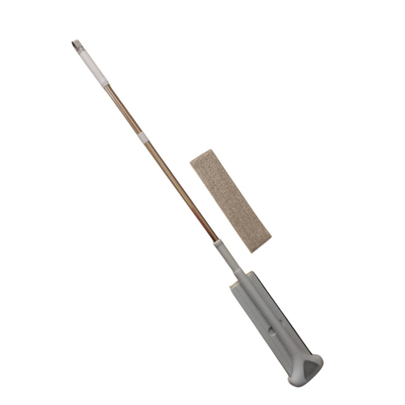 Hands-Free Flat Mop With Microfiber Pad - Dual Squeegee Design For Wet And Dry Cleaning