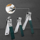 Manicure Nail Clipper Set With File – 3 Stainless Steel Clippers In Storage Case