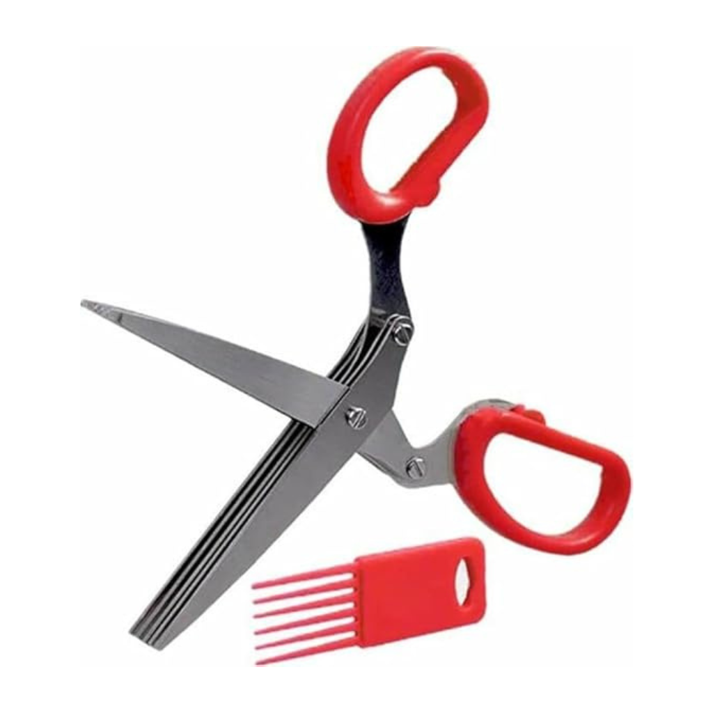 Multi-Blade Herb Scissors For Quick Chopping And Garnishing – Durable And Sharp