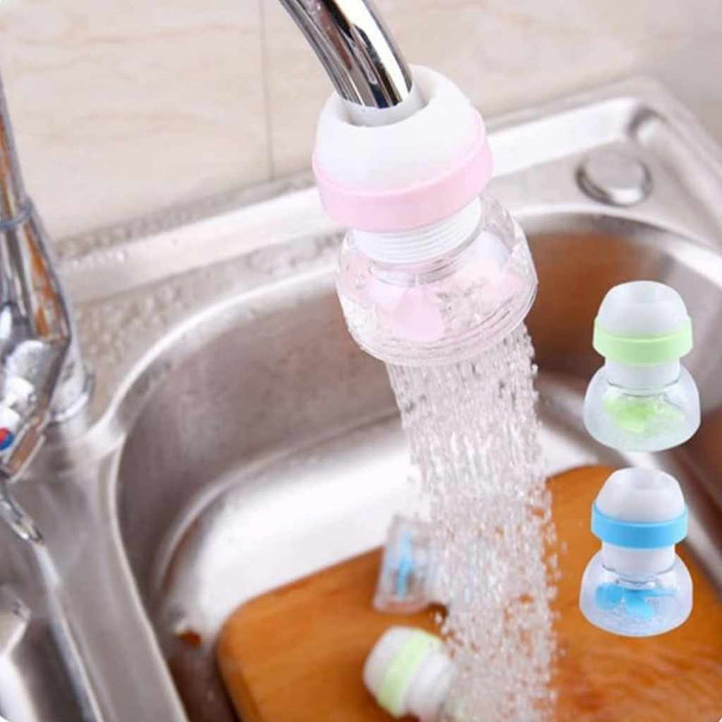 Flexible Faucet Extender With Fan – 360° Rotating Tap Nozzle Splash Filter For Kitchen & Sink