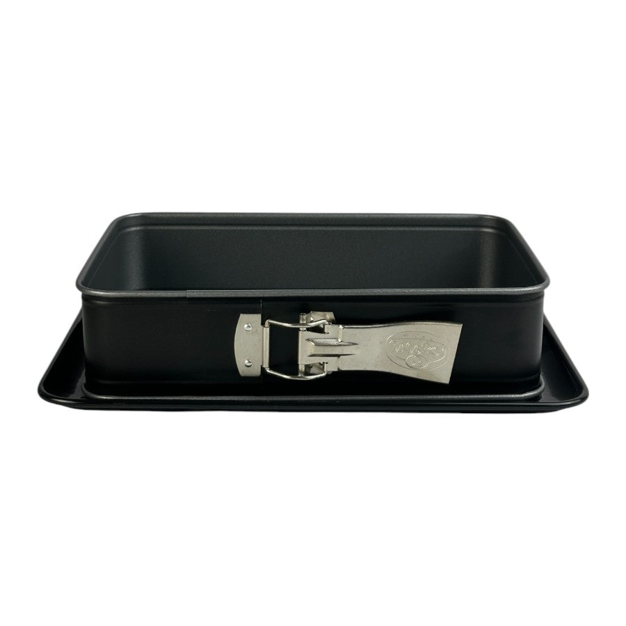 Dr. Oetker Rectangular Springform Pan With Enamel Base - 28x18cm Premium Non-Stick Bakeware