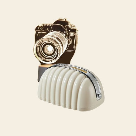 Stylish Home Decor Accessories Featuring LED Camera Lamp And Decorative Napkin Holder For Modern Living Spaces | Cupindy