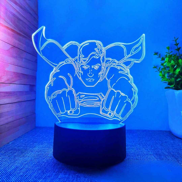 3D LED night lamp with acrylic base and camera design panel – optical illusion style – cupindy