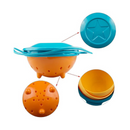 Innovative Gyro Feeding Bowl For Babies – 360-Degree Spill-Proof Rotating Bowl With Lid For Toddlers, Ideal For Snacks At Home Or Travel | Cupindy