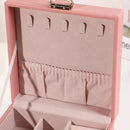 Elegant jewelry box with necklace hooks, ring slots, and padded interior – cupindy