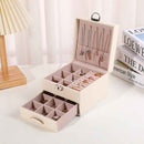 Jewelry organizer case with pull-out drawer and soft interior lining – cupindy