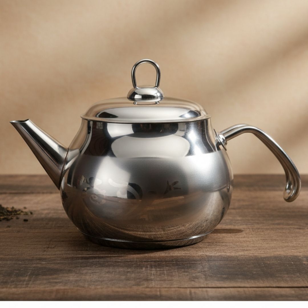Lines 1.5L Stainless Steel 304 Teapot - High-Quality Stovetop Pot