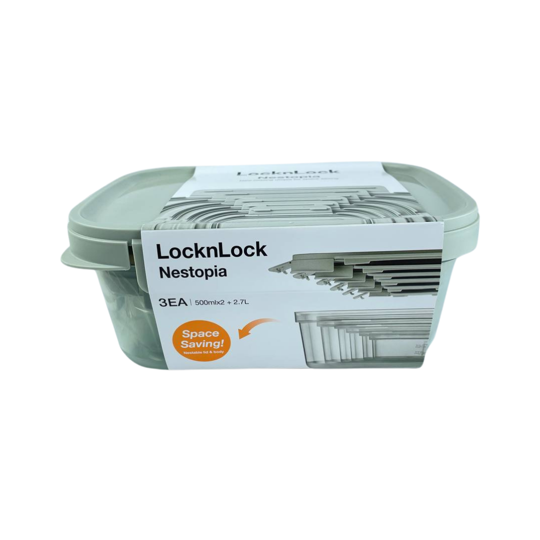 Locknlock Storage Set LocknLock Nestopia 3-Piece BPA-Free Food Storage Set | Cupindy