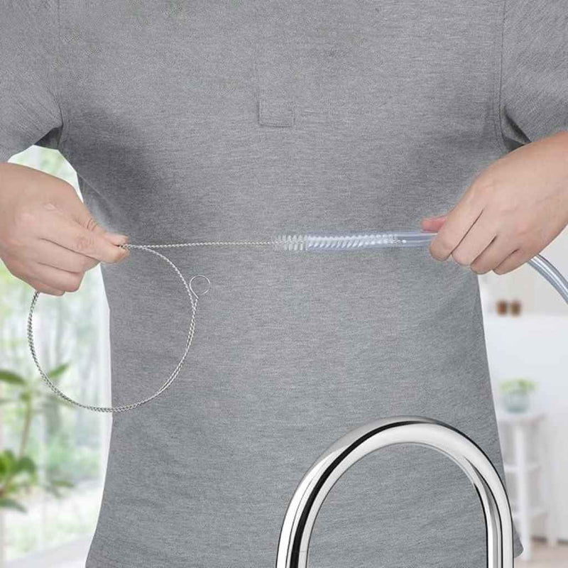 Stainless steel wire tube cleaning brush with nylon bristles for narrow spaces | Cupindy