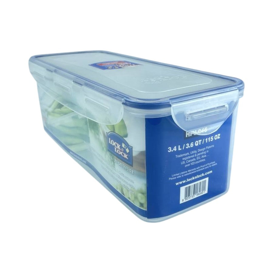 Lock & Lock 3.4L Plastic Food Keeper – Airtight, Fridge & Freezer Safe, Ideal for Vegetables – Cupindy