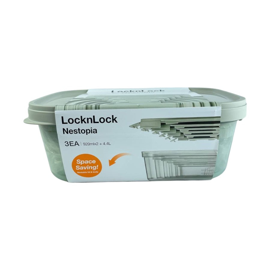 Look Lock Nestopia 3pcs Food Storage Container Set – Space-Saving & BPA-Free Design | Cupindy Egypt